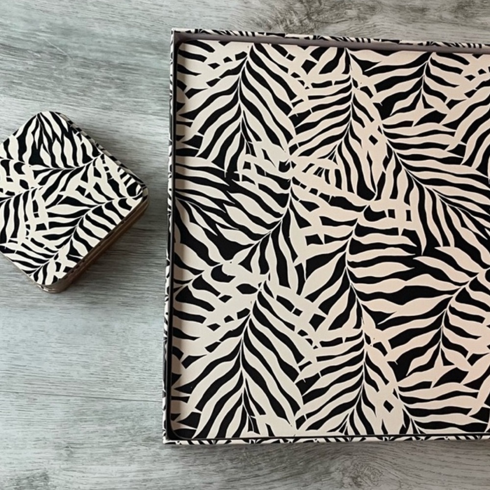 NIB 🦋 Tropical placemat & coaster set | 12 pieces